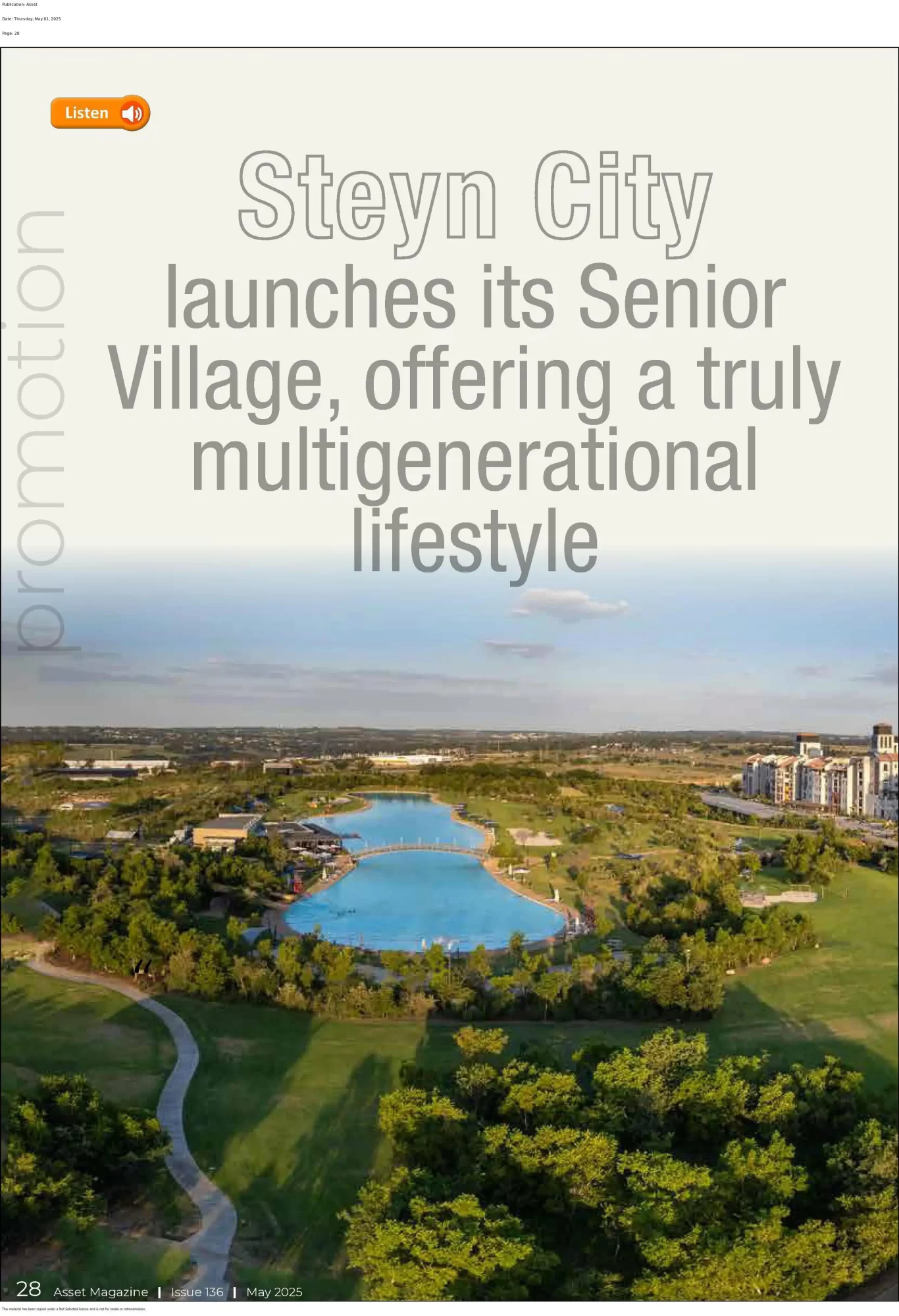 Asset Magazine - Senior Village